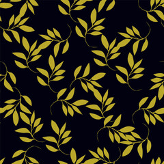 Trendy floral seamless pattern. Simple red and beige daisy. Spring flower template for packaging, postcards, textile printing, wallpaper. Hand drawn illustration isolated on white background