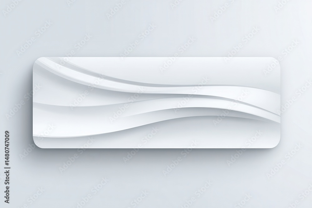 Leinwandbilder Abstract white background with smooth, flowing waves creating a sense of movement and depth, minimalist design. Clean and modern aesthetic.