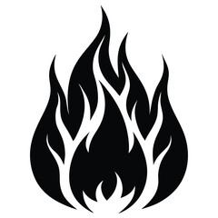 flame burning symbol