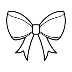 ribbon bow outline line