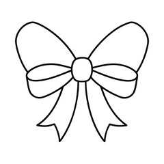 bow isolated on white