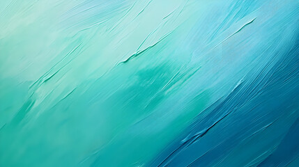 diseño de fondo con textura pintada al oleo o acrilico con pinceladas de pintura o manchas degradado en color menta diseño creativo decorativo