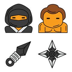 Japan Element Vector Illustration