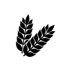 Fototapeta premium creative details Outline silhouette Wheat icon vector illustration 