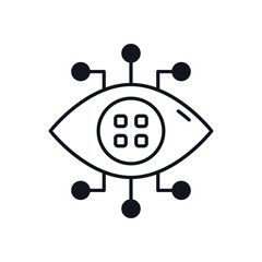 Bionic Eye Vector icon