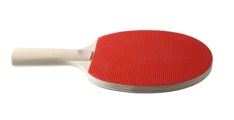 One ping pong racket isolated on white