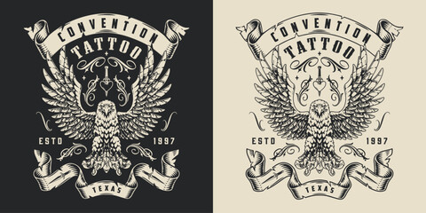 Eagle design for a tattoo convention