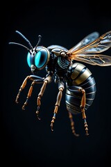 Fototapeta premium The Rise of the Robotic Wasp: When Nature Inspires Futuristic Technology