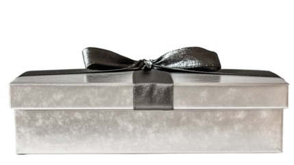 A beautiful gift box wrapped with ribbon, a gift tied with ribbon, a gift box decorated with ribbon, wrapped with ribbon, the charm of a gift box tied with ribbon, on a transparent backgrounds