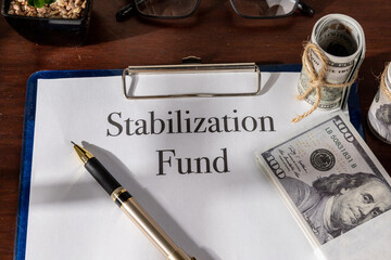 Government Stabilization Fund File with Money