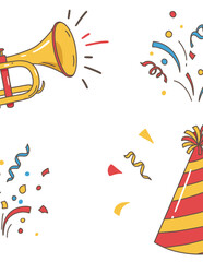 Celebration doodles Party time essentials
