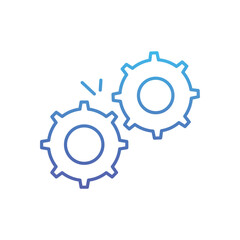 Gears Vector icon