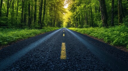 Forest Road Perspective