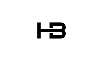 HB initial letters, monogram logo