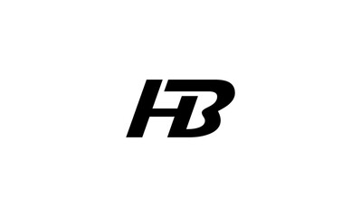 HB initial letters, monogram logo