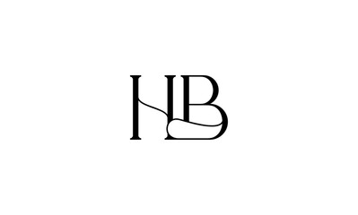 HB initial letters, monogram logo
