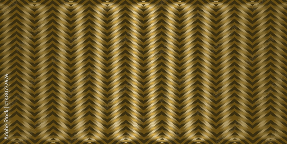 Poster the repetition of zigzag lines and the play of brown gold colors creates a dynamic effect that gives