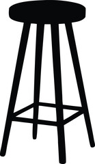 barstool chair vector icon