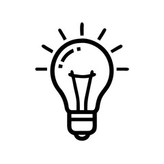Icon of a Light Bulb