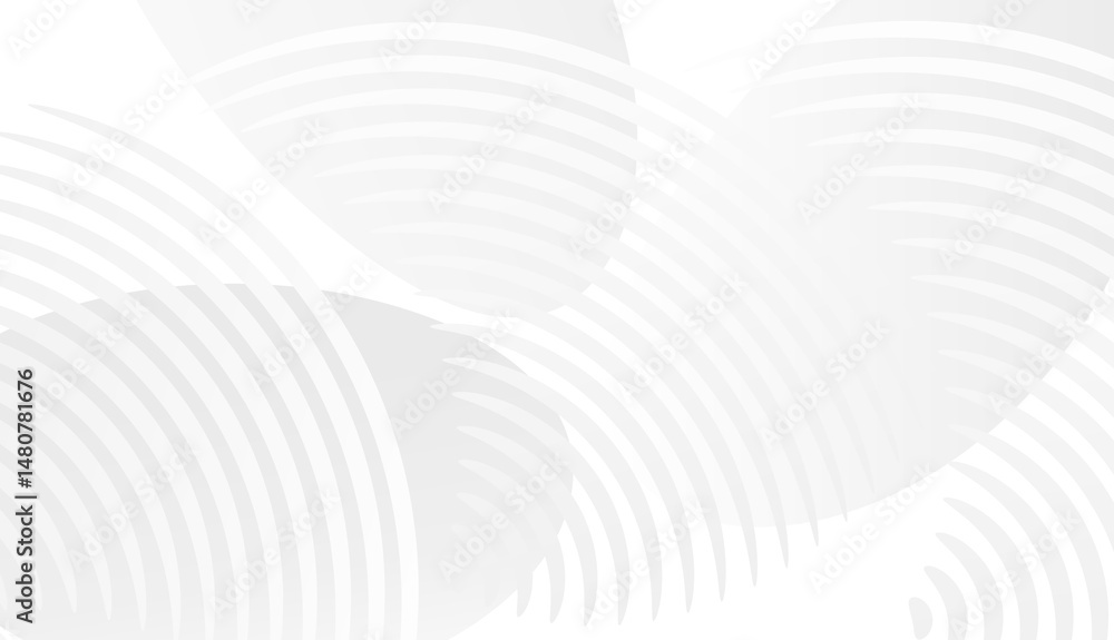 Poster abstract white gradient background with geometric curve lines style design