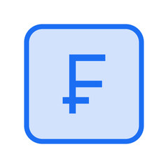 Currency Franc Filled