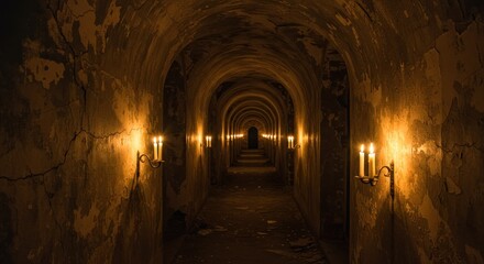 Mysterious ancient structure interior