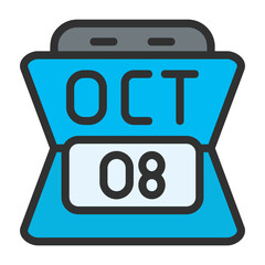 October 8 Icon