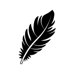 Obraz premium creative details Outline silhouette Feather icon vector illustration 