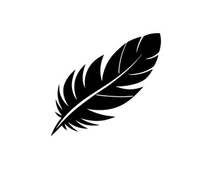 Fototapeta premium creative details Outline silhouette Feather icon vector illustration 
