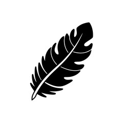 Fototapeta premium creative details Outline silhouette Feather icon vector illustration 