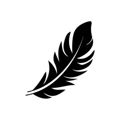 Obraz premium creative details Outline silhouette Feather icon vector illustration 