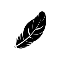 Fototapeta premium creative details Outline silhouette Feather icon vector illustration 