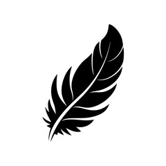 Obraz premium creative details Outline silhouette Feather icon vector illustration 