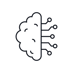 Ai Brain Vector icon