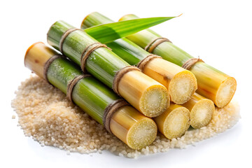 sugar cane image isolated on white background