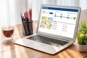 Delivery tracking system for e-commerce and modish online business to timely goods transportation...