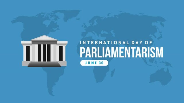 international day of parliamentarism video animation concept