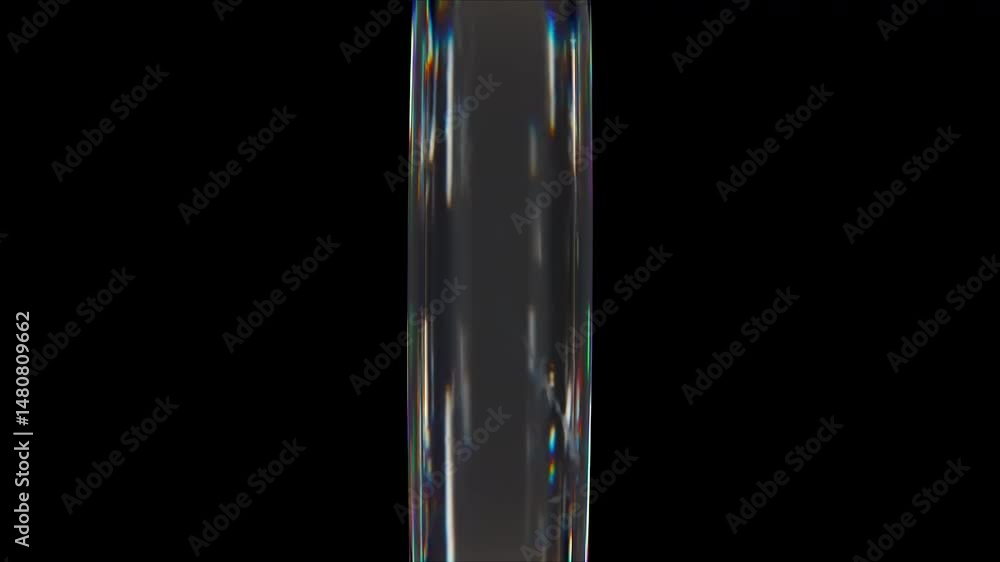 Poster glass circle composition. computer generated 3d render