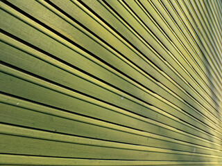 Detail of a vintage roller shutter