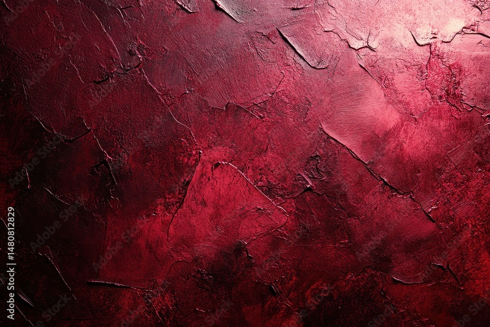 Fototapete Abstract red textured background creates a dramatic and visually rich atmosphere suitable for modern design and artistic projects
