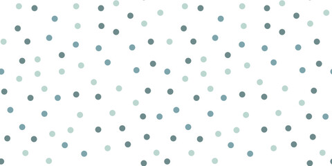 Seamless vector polka dot seamless pattern. Random scattered pastel blue dots. Minimalist background for textile, stationery, baby product, packaging, kids apparel, wrapping paper