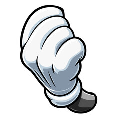 Cartoon Glove Hand Fist
