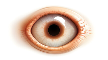 Realistic Vector Illustration of the Pupil of the Eye, Eye Ball - Professional Medical Vector Art