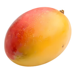 Red and Orange Mango PNG &ndash; Tropical Fruit Illustration on Transparent Background