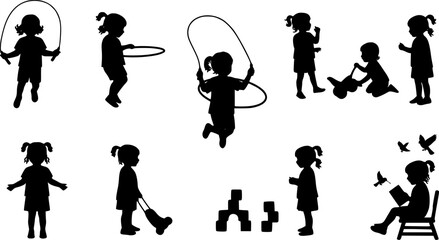 set of Child, children, play, seesaw, enjoy icon in a collection with other items

