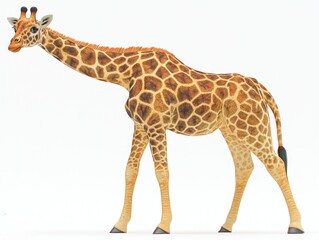 Fototapeta premium Giraffe profile, standing
