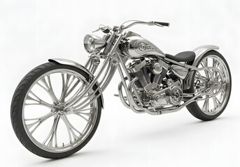 Obraz premium Custom Chrome Chopper Motorcycle