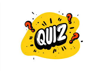 Colorful Quiz Logo on White Background