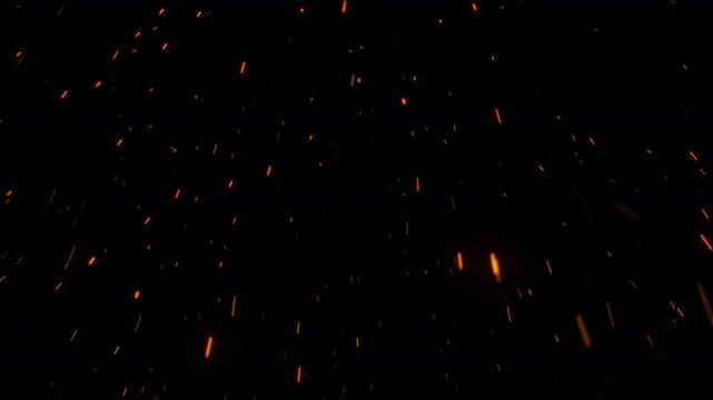 Cinematic Falling Fire Particle Overlay #1-1