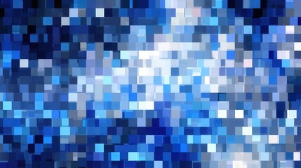 Fototapeta premium Ultra quality image of blue Pixel background, abstract square pattern, geometric grid mosaic wallpaper.